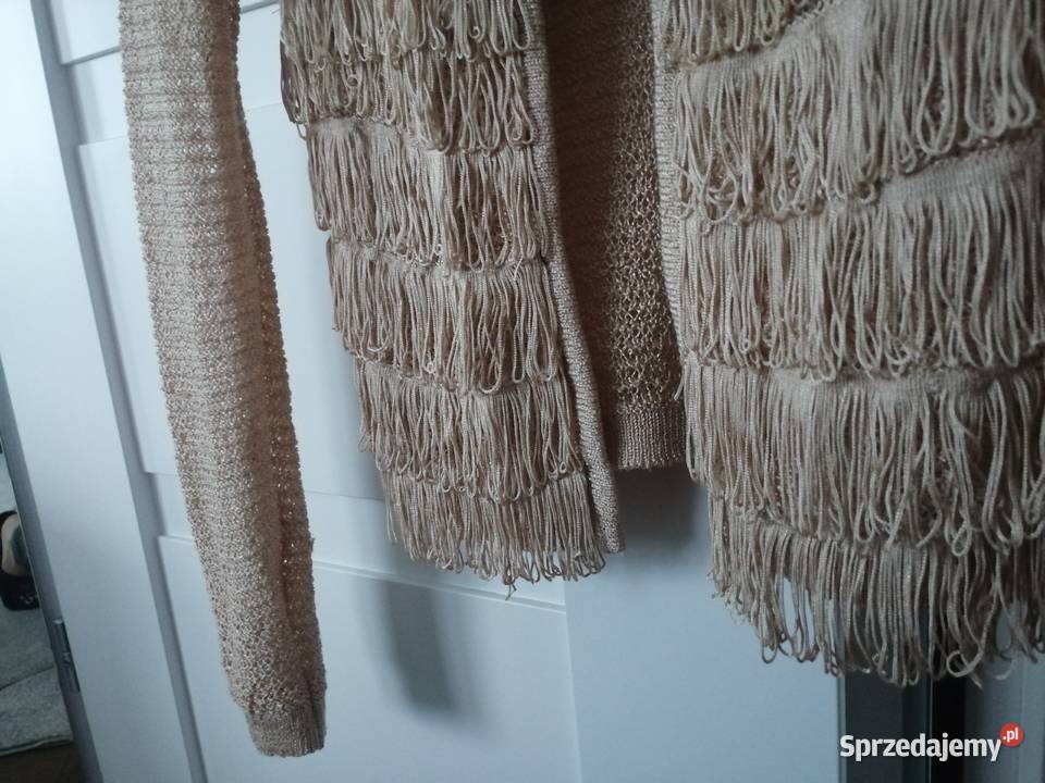 Sweter beżowy rozpinany Pruszków