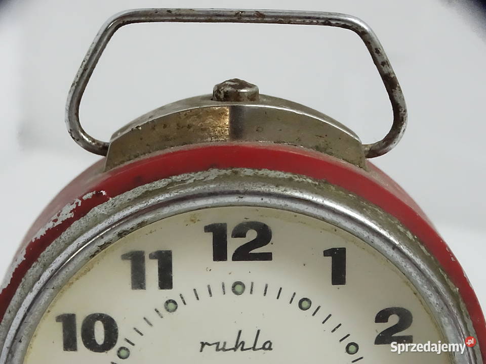 Kultowy Budzik RUHLA Vintage PRL NRD Design Biłgoraj