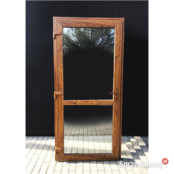 Drzwi PCV 110x210 złoty dąb sprzedam