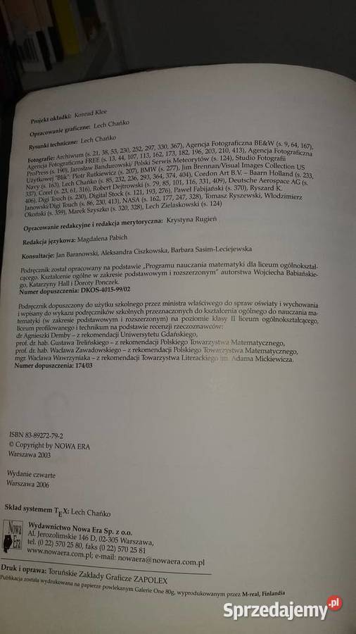 Matematyka 2 rekomendacja Polskiego Towarzystwa