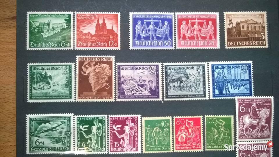 znaczki NIEMCY III RZESZA zestaw 68 czyste Warszawa