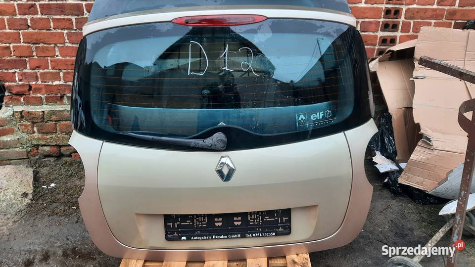 klapa bagażnika Renault Modus lak TED12 osobowe Dębno