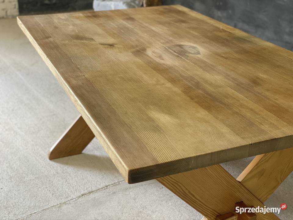 Solidny stół z litego drewna 150x90 Stoły Budno