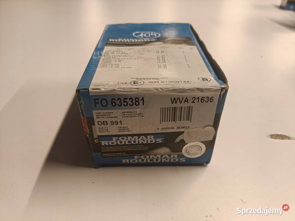 Fiat Bravo Marea Multipla Alfa Romeo 156 Klocki hamulcowe Rudka