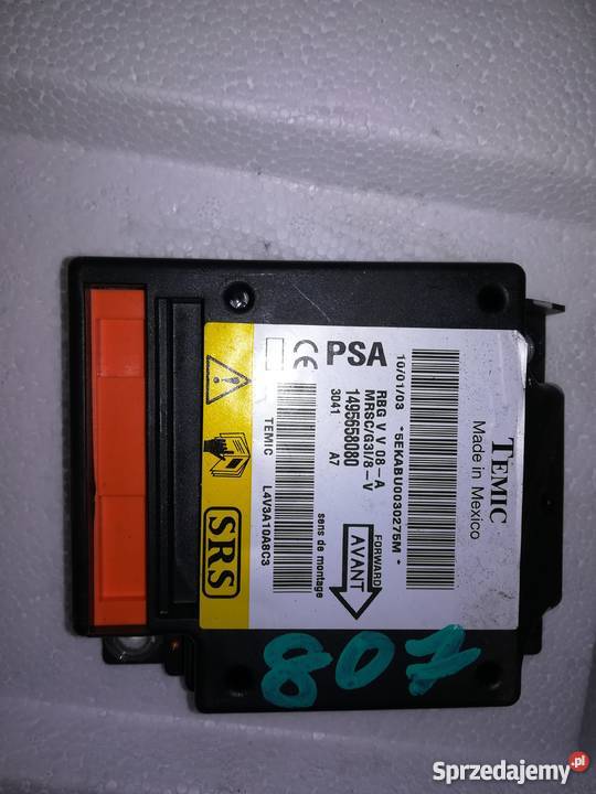 Sensor Poduszek AIR BAG CITROEN C8 807 Wyposażenie wnętrza