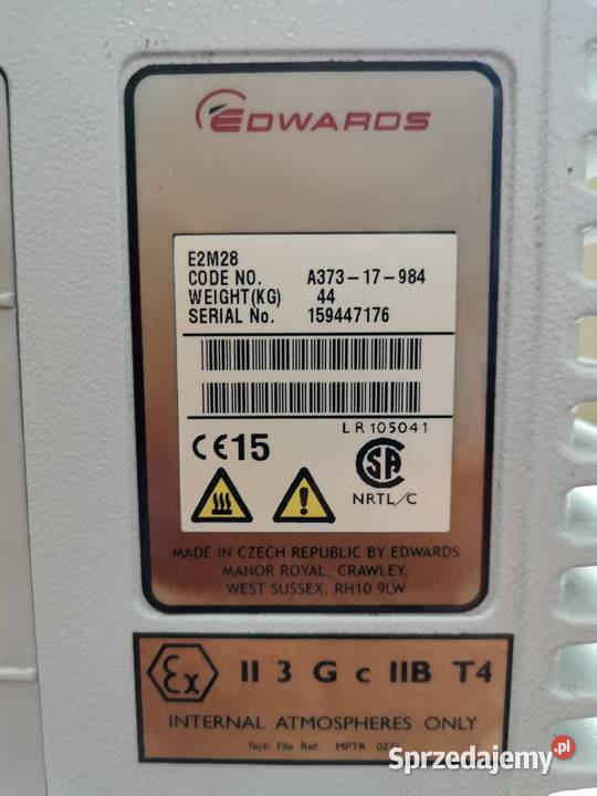 Pompa próżniowa Edwards E2m28 z 2015 roku mazowieckie Warszawa