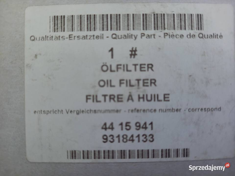 4415941 Filtr oleju Opel MovanoRenault Laguna