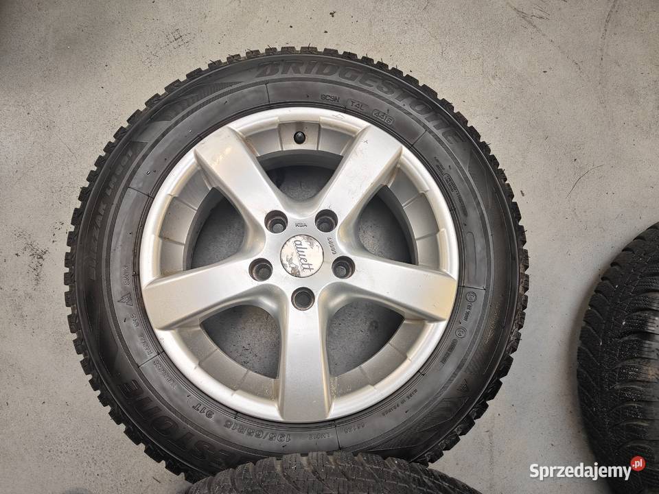Koła zimowe Aluett 15 65j15H2 opony bridgestone Poskwitów