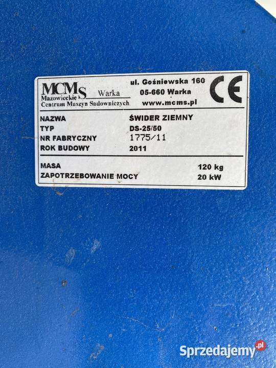 Wiertnica do ciągnika lubelskie Granice