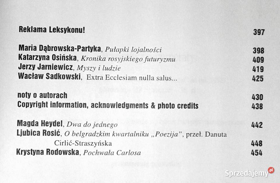 Literatura na świecie 1011 315316 1997 sprzedam