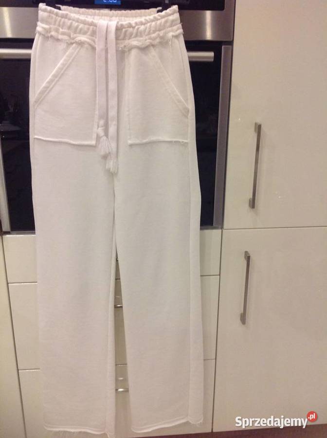 Spodnie Dresowe Damskie OLA VOGA S Białe j NOWE biały Nowa Sól sprzedam