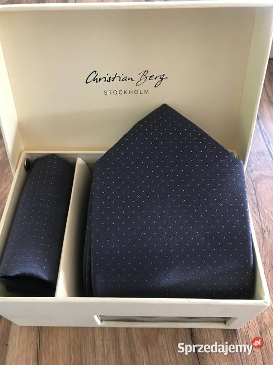 Piękny jedwabny krawat Christian Berg NOWY mazowieckie Warszawa