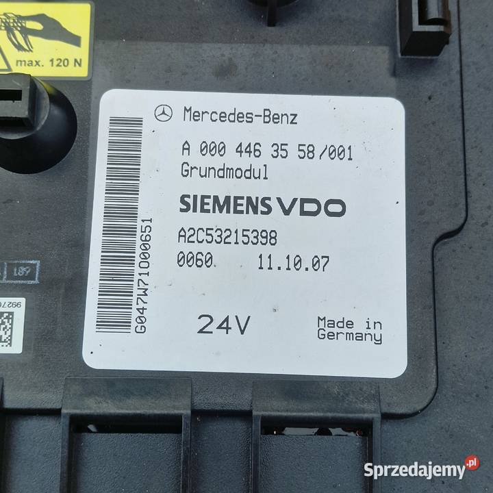 MERCEDES ACTROS MP2 MP3 MP4 GRUND MODUL ciężarowe lubuskie Bieleń
