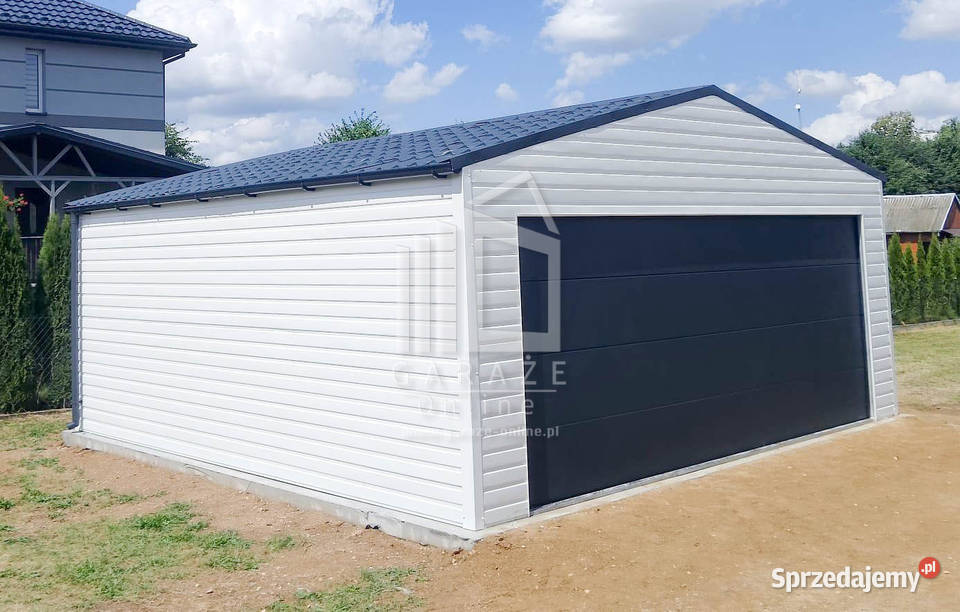 GARAZ BLASZANY 6m x 6m Brama segmentow rynny Braniewo sprzedam