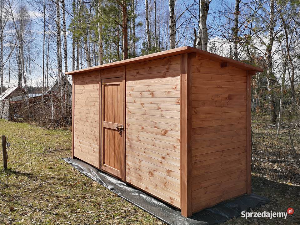 Domek narzędziowy 4 x 15m z dachem prostym