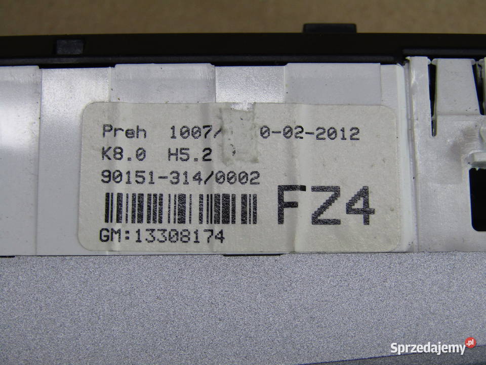 PANEL STEROWANIA NAWIEWAMI OPEL ZAFIRA B13308174 Mysłaków