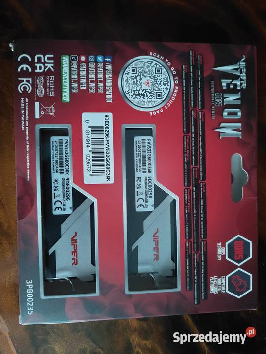 Patriot Viper Venom DDR5 32GB 2x16GB 6000MHz małopolskie