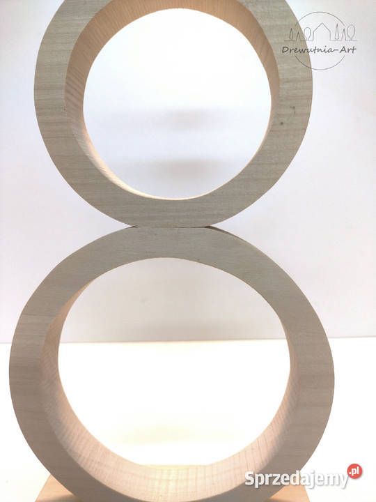 Bałwan drewniana baza do ozdabiania wysokość 40 Łódź