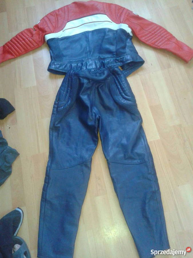dwuczesciowy stroj na motocykl damski 44 skora