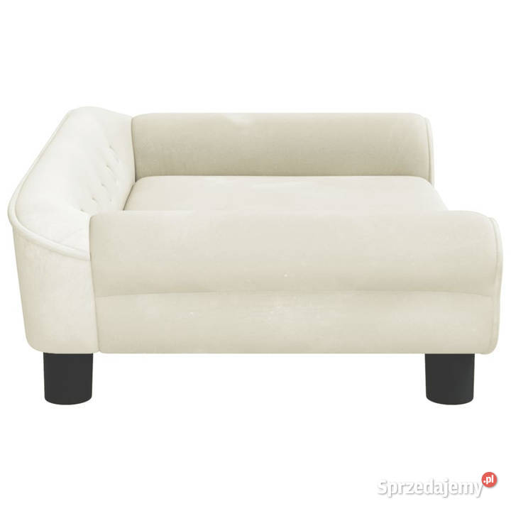 Sofa dzieci kremowa 70x45x26 aksamit WM3196406 Warszawa
