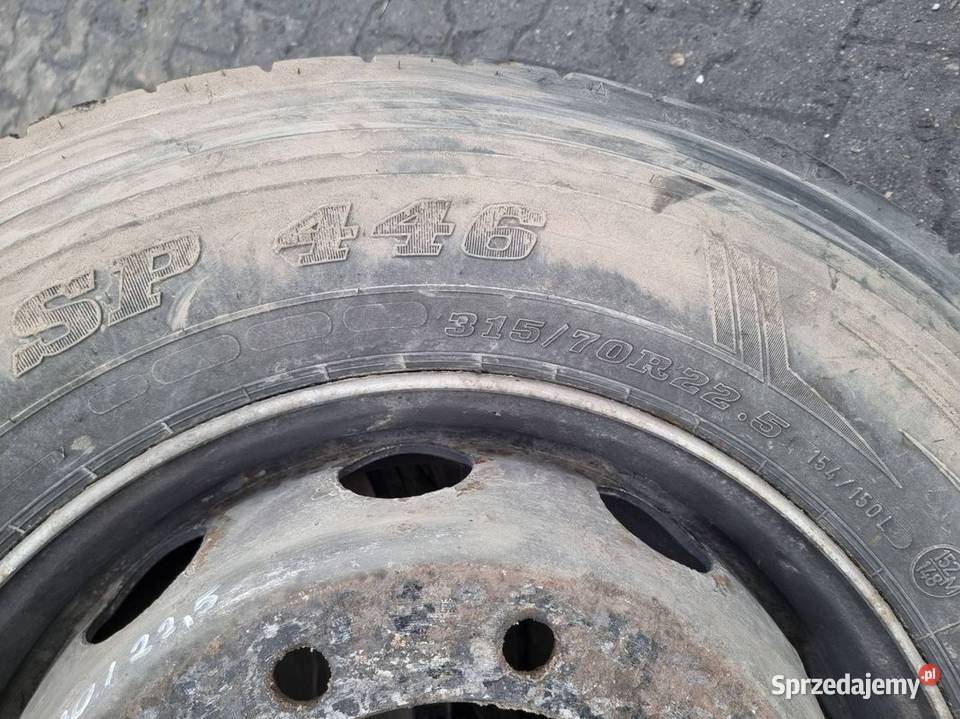 OPONA 225 NAPĘDOWA MAN TGX 18440 DUNLOP SP446 Lipno
