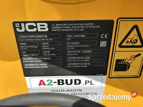 JCB 4CX ECO SALON CE POWERSHIFT Koparko ładowarki wielkopolskie Tuliszków