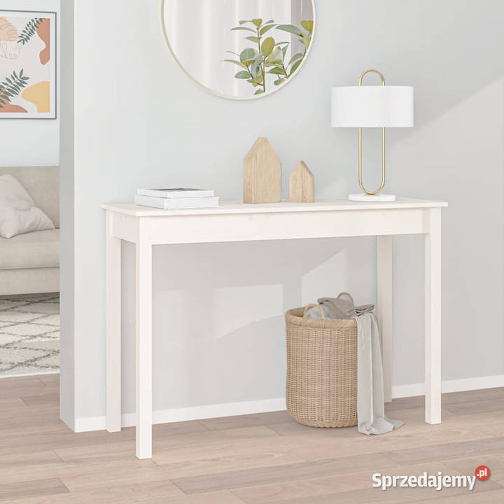 Stolik konsolowy biały 110x40x75 lite drewno Warszawa sprzedam