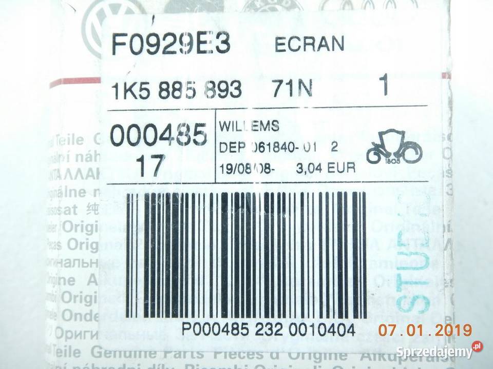 OSŁONA REGULACJI SIEDZENIA PASAŻERA VW AUDI sprzedam