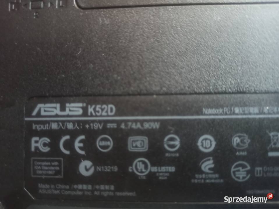 Laptop Asus K52D Elektronika Złota