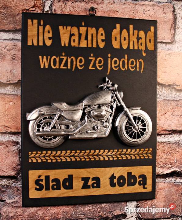 Tabliczka Plakat 3D Motocyklisty Nie ważne podkarpackie Dębica sprzedam