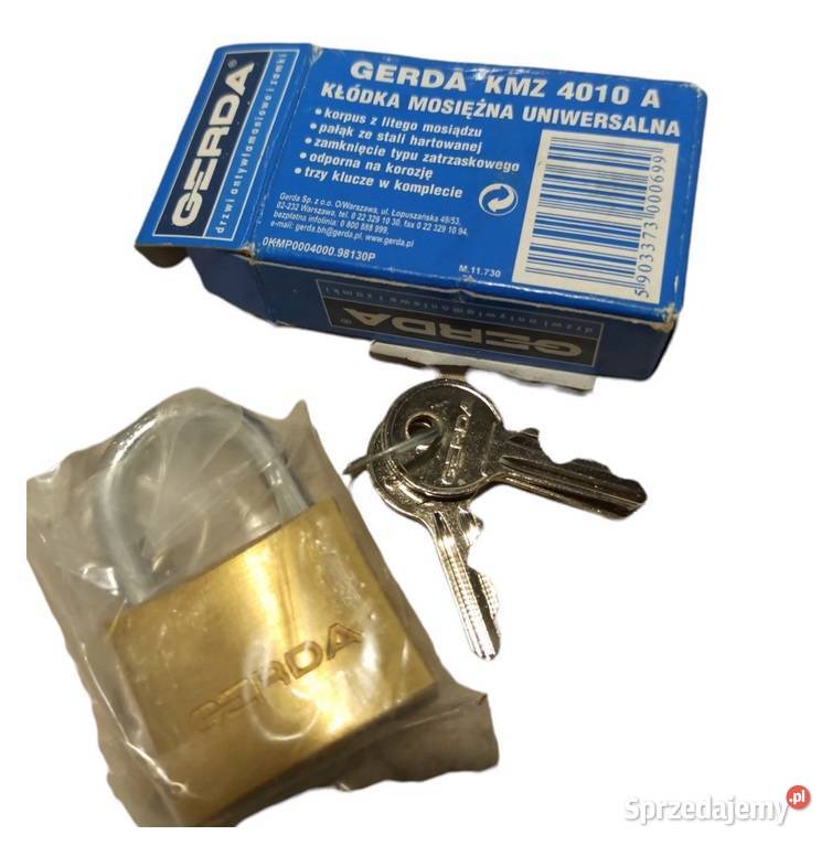 Kłódka Gerda KMZ 4010A nowa Kłodzko