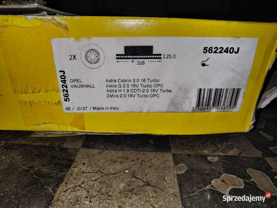 Nowe tarcze hamulcowe Astra Zafira Włocławek sprzedam