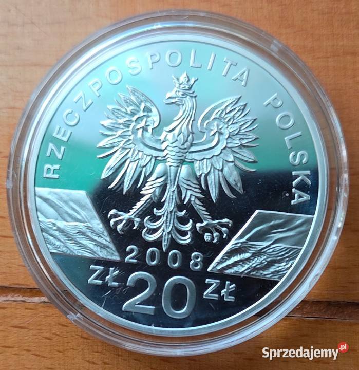 Moneta srebrna Sokół Wędrowny pomorskie Gdynia sprzedam