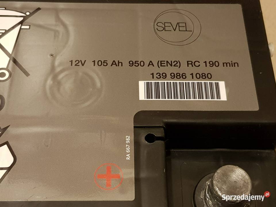 Akumulator FIAT DUCATO VartaSevel AGM 105Ah 950A Wrocław
