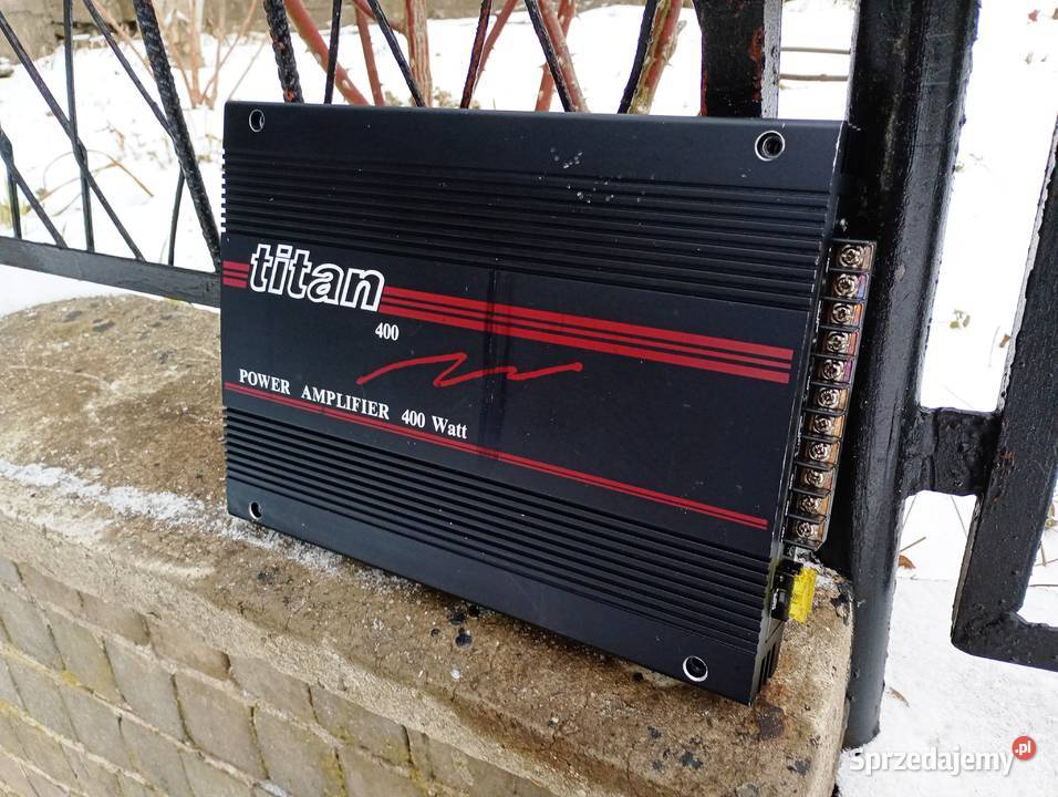 Wzmacniacz samochodowy 4 kanałowy TITAN 400 śląskie Niegowonice