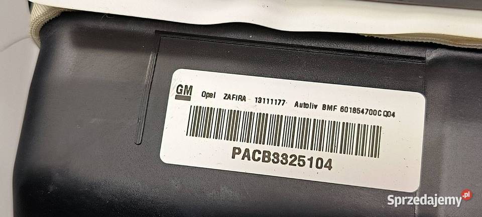 PODUSZKA AIRBAG OPEL ZAFIRA B 13111177 Lipno sprzedam