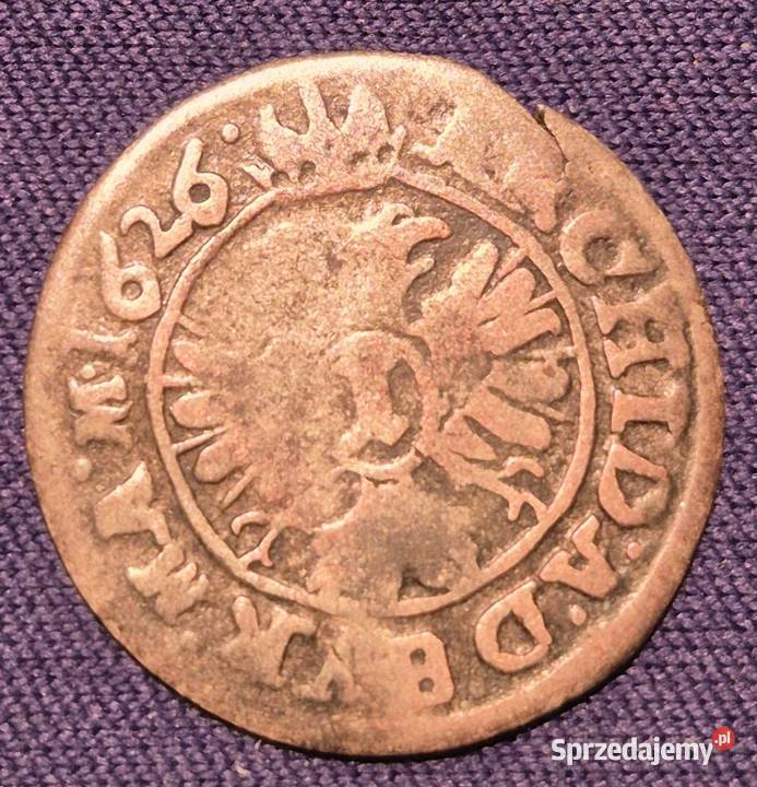 1 Kreuzer 1626 Brno Ołomuniec margrabia morawski Numizmatyka