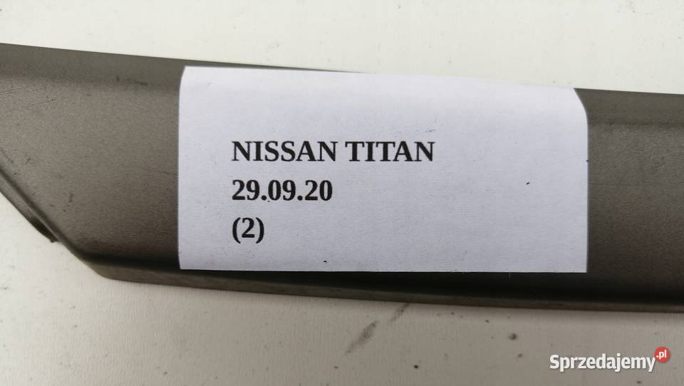 LISTWA PRAWA LEWA DESKI KONSOLI NISSAN TITAN wielkopolskie Nowy Tomyśl