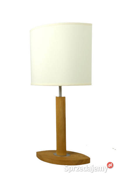 Lampa biurkowa MELLBY skandynawski abażur ecru Nowe