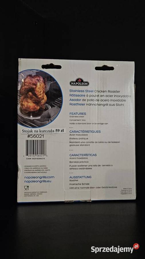 Stojak stalowy na kurczaka do grilla Napoleon Kielce
