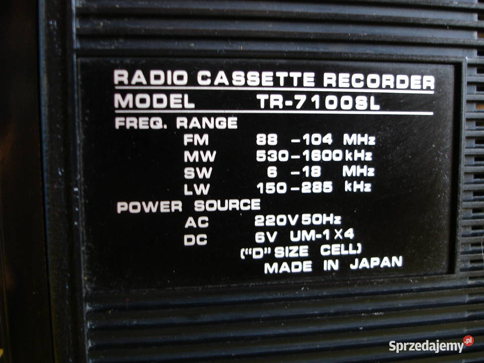 Radiomagnetofon AIMOR TR7100SL Zielona Góra sprzedam