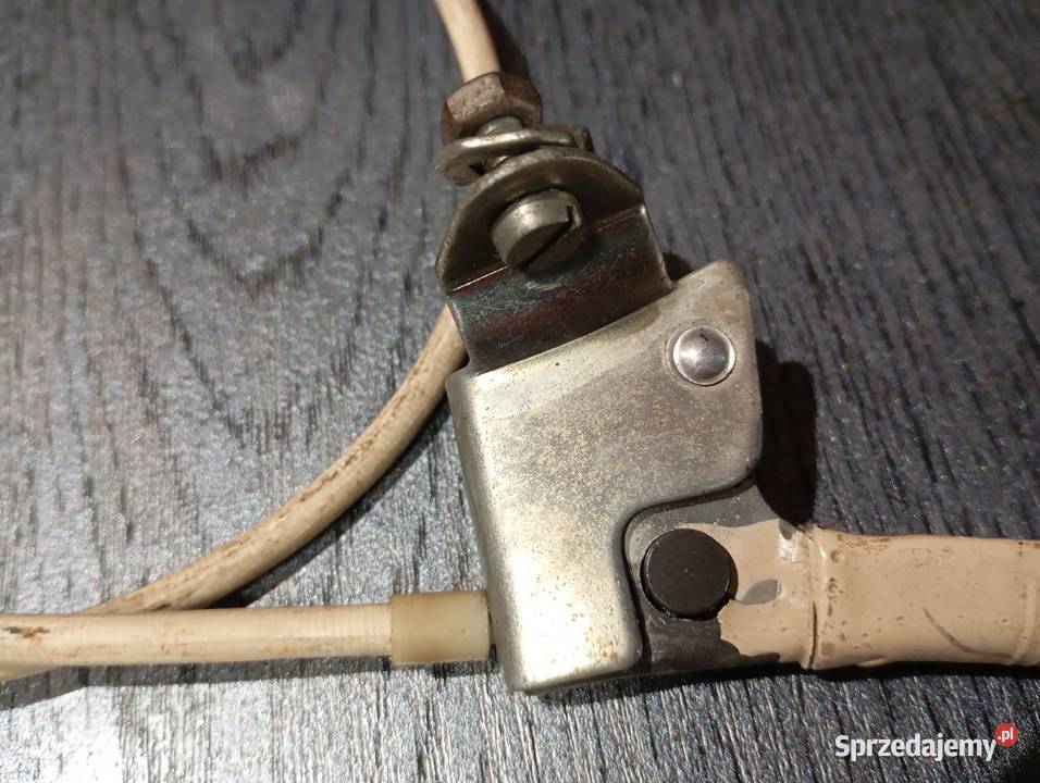 Dźwignia z linką rower PRL Romet Wigry Lublin