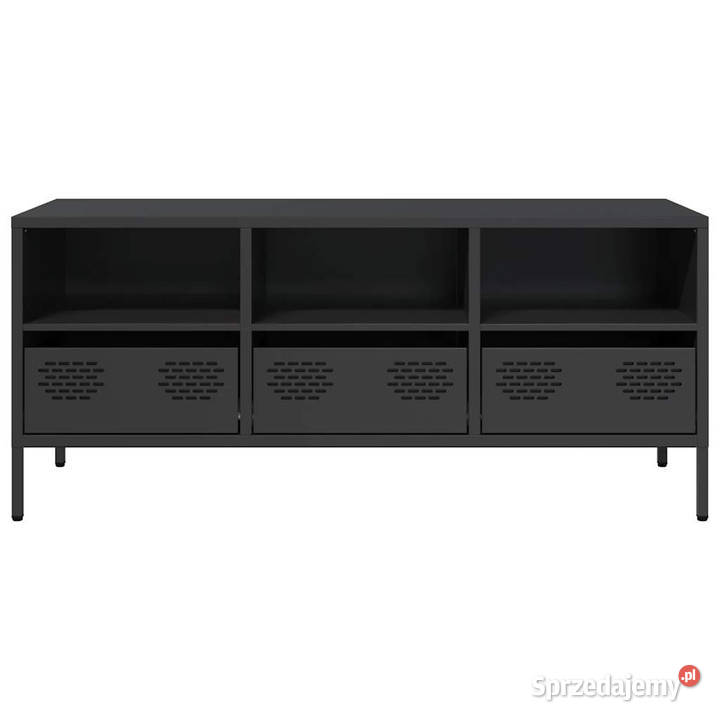 Szafka RTV czarna 1015x39x435 stal walcowana na Warszawa