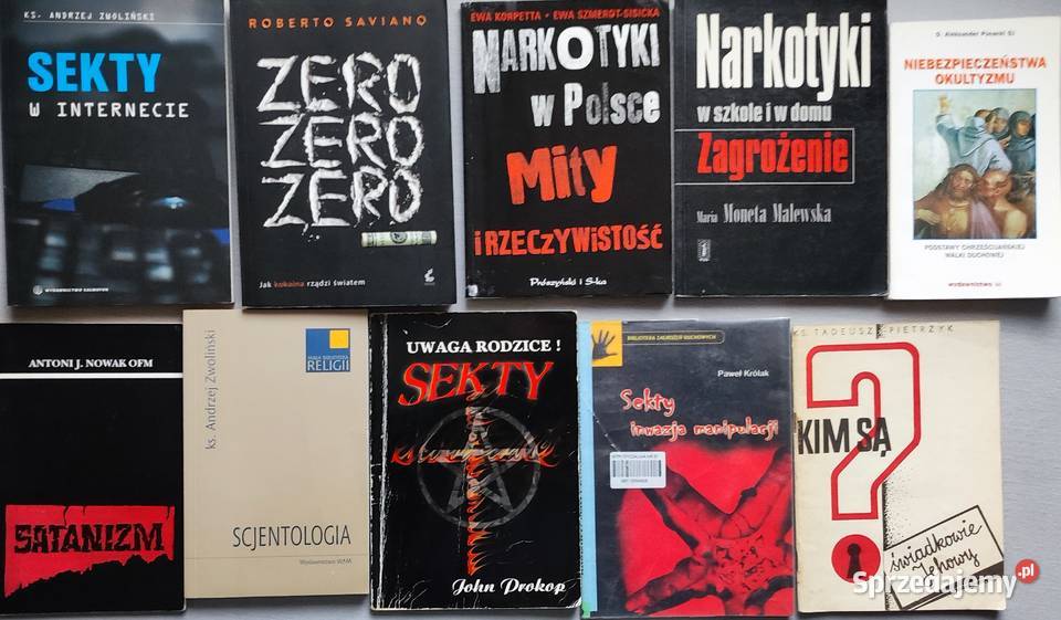 Sekty religie wyznania satanizm itp książki Radom sprzedam