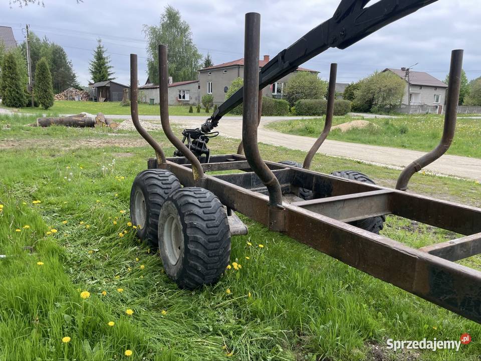 Przyczepa leśna Zrywkowa HDS Mówi 12 ton długa Ruda Maleniecka
