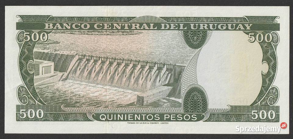 Urugwaj 500 pesos 1967 seria A stan bankowy UNC Łódź