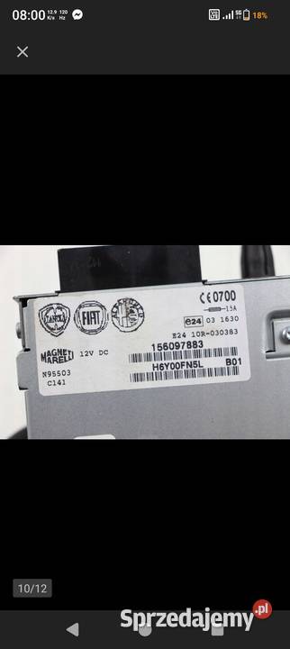 Radio alfa Romeo mito nawigacja GPS duże Zbuczyn