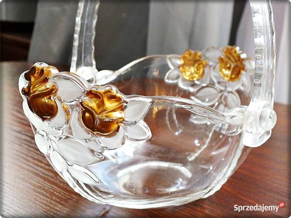 Koszyk Szklany Walter Glas Misa z dekoracją Żary