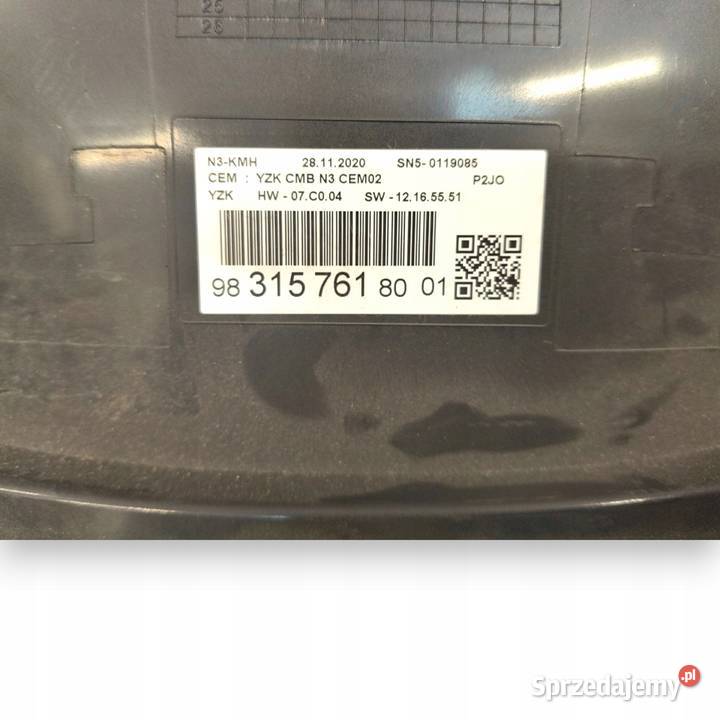 LICZNIK ZEGARY 9831576180 Opel Corsa F 12 12V Chełm