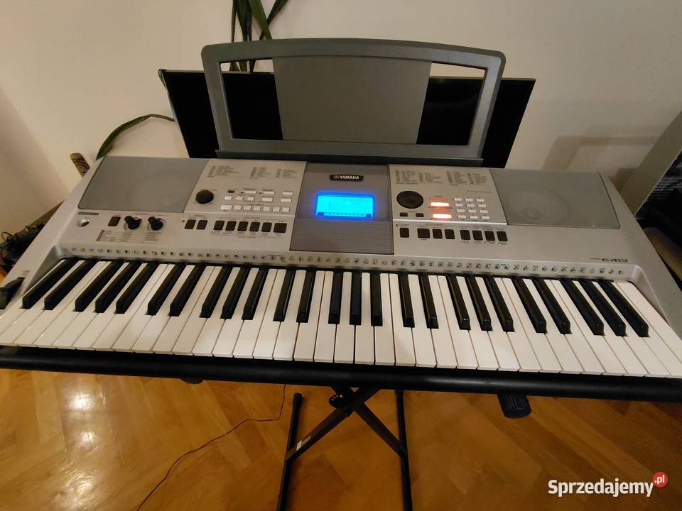 Yamaha PSRE413 keyboard komplet stojak zasilacz Warszawa